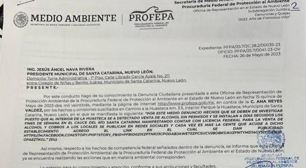 Ana Reyes bajo la lupa de la Profepa por presuntos asentamientos ilegales en La Huasteca